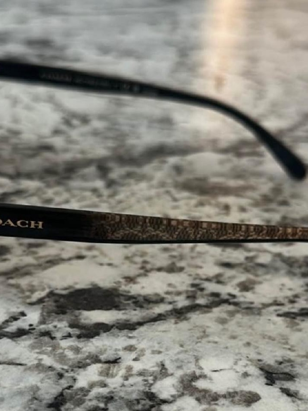 Coach Brown Signature Pattern Women's Eyeglass Temples
